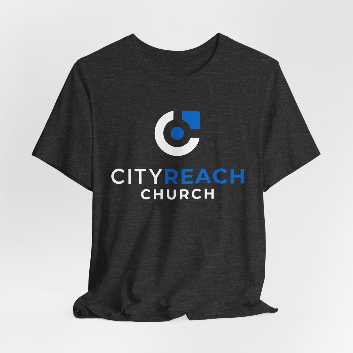 REACH Logo T-Shirt — Minimal Blue Branding Tee