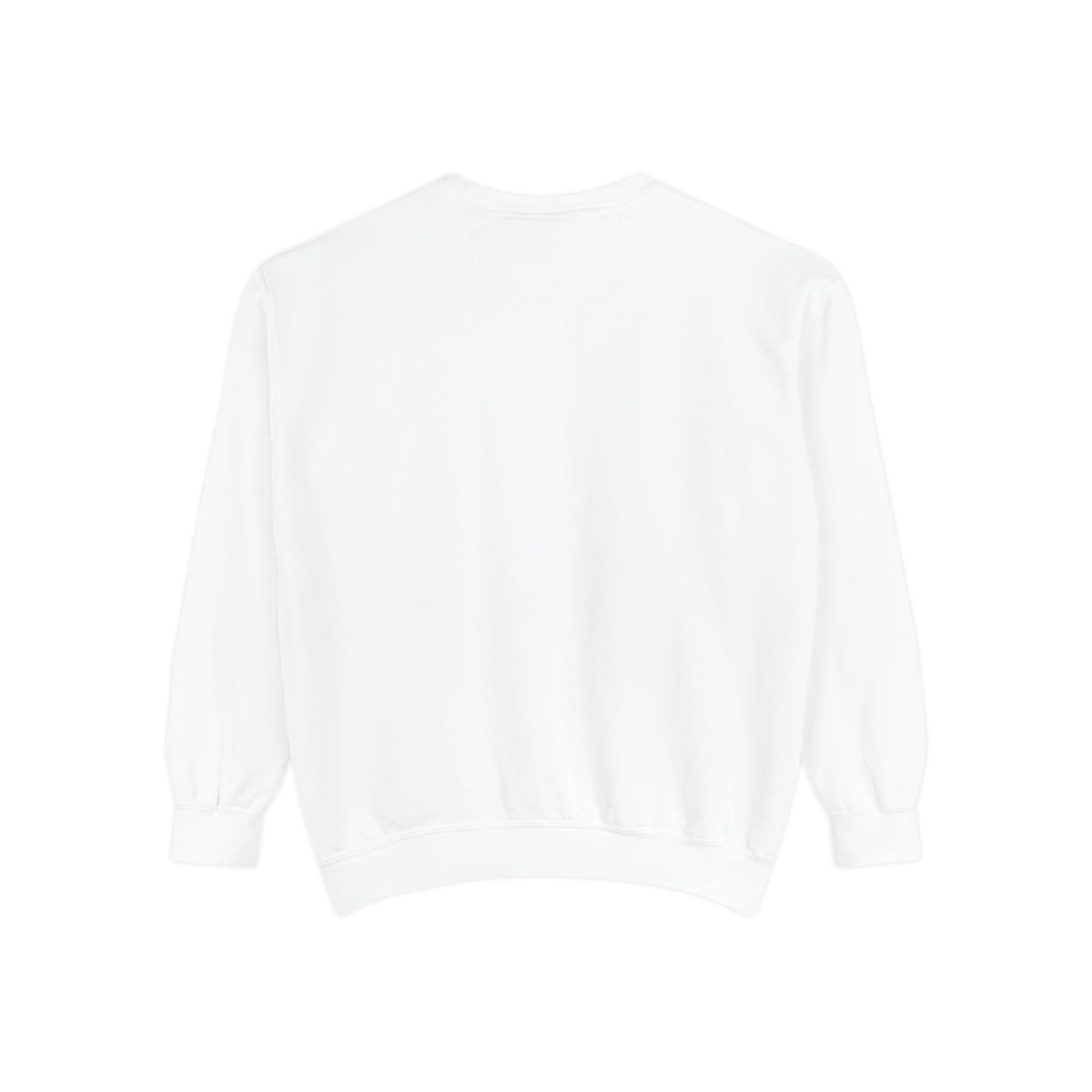 Minimalist Blue Logo Garment-Dyed Sweatshirt