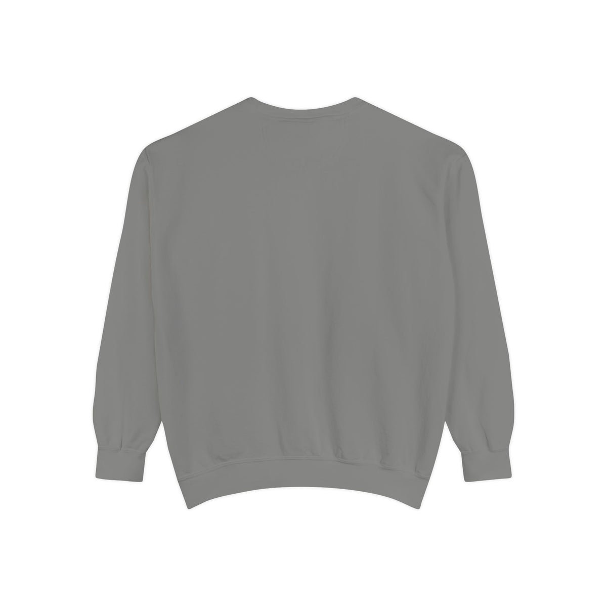 Minimalist Blue Logo Garment-Dyed Sweatshirt