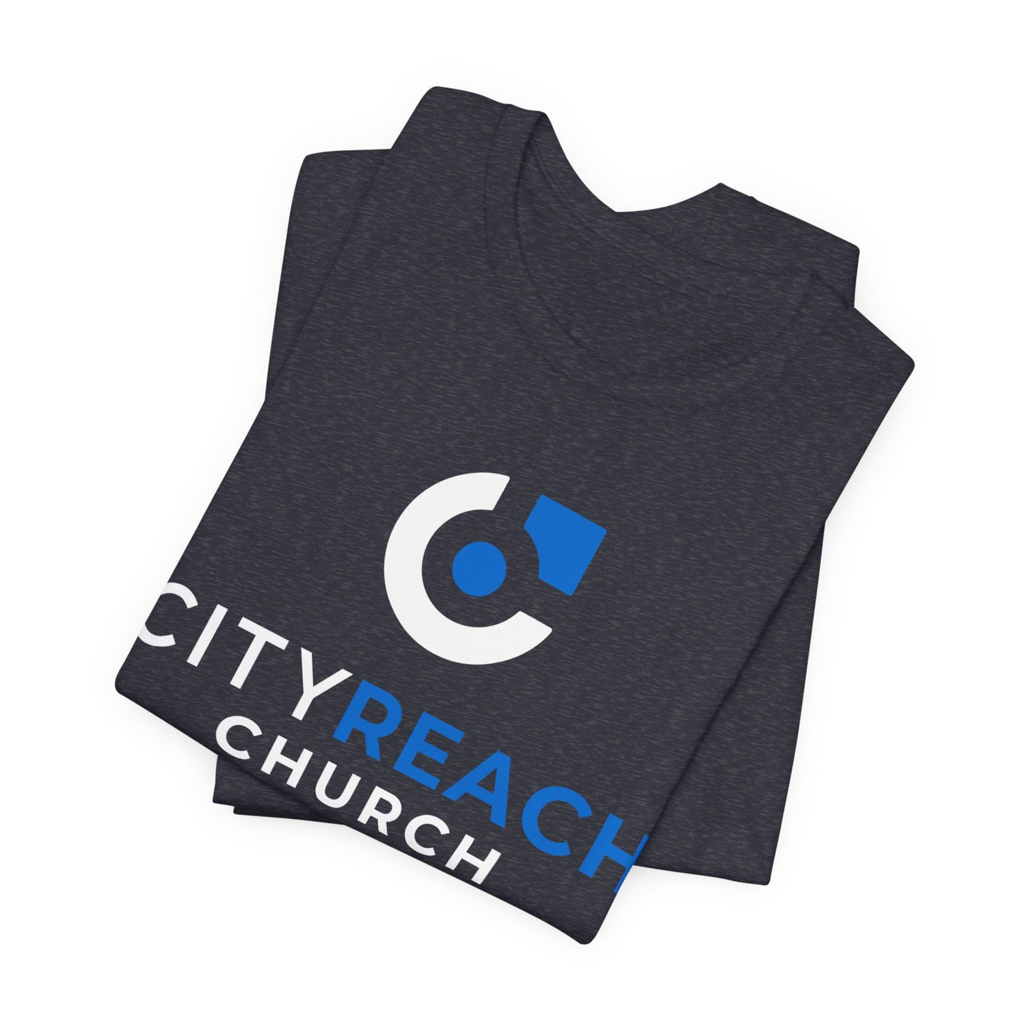 REACH Logo T-Shirt — Minimal Blue Branding Tee