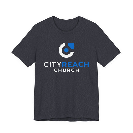 REACH Logo T-Shirt — Minimal Blue Branding Tee